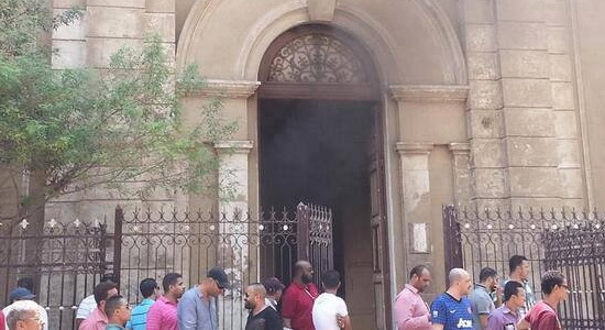 حرق الكنيسة اليونانية في السويس