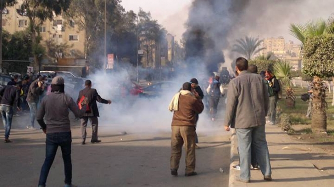 مدرعات الجيش وقنابل الغاز في مواجهة إخوان عين شمس اليوم