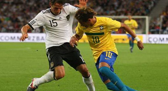 جانب من مباراة البرازيل والمانيا