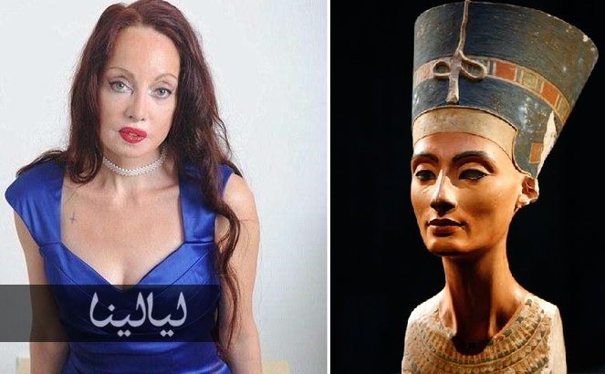 نيلين ناميتا أنفقت 200 ألف يورو لمحاولة التشبه بالملكة الفرعونية نفرتيتي