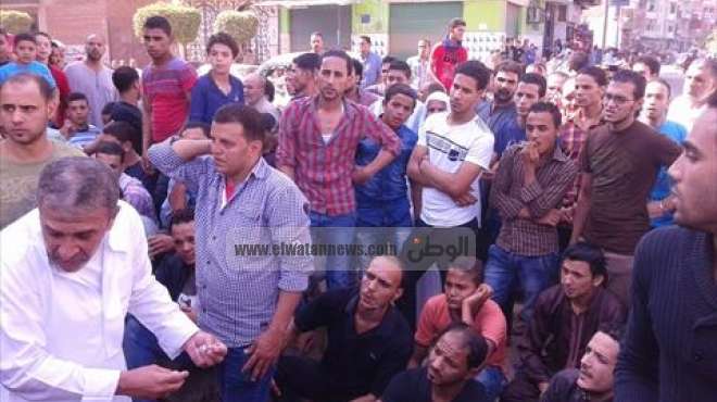 أهالى قتيل المنوفية يعلنون الاعتصام أمام مركز أشمون 