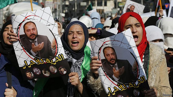  نظّم أنصار الإخوان المسلمين مظاهرات في الأردن للمطالبة بإطلاق سراح بني ارشيد 