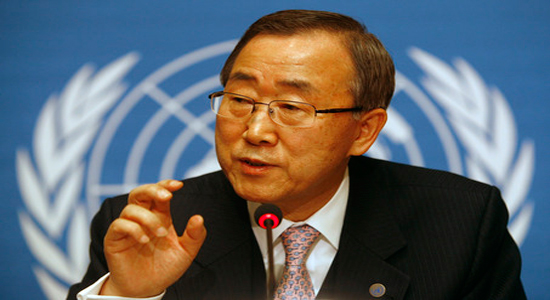 بان كي مون، الأمين العام للأمم المتحدة