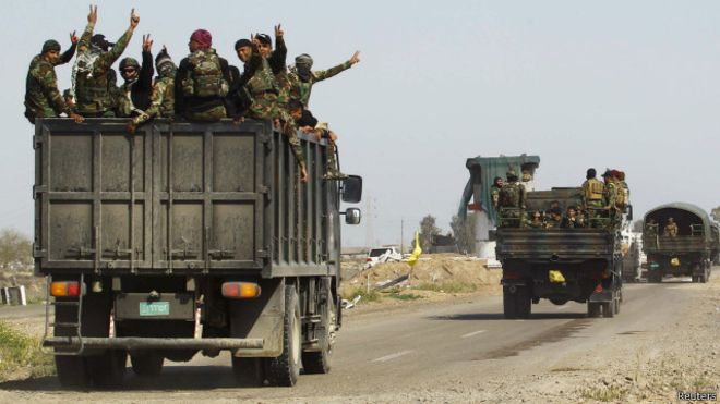  تشارك القوات العراقية في العملية قوات من الحشد الشعبي ومسلحي العشائر. 