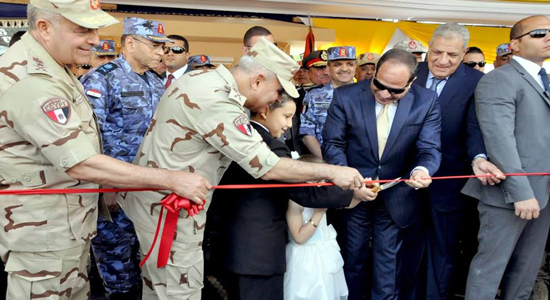  السيسى يشهد مراسم افتتاح أعمال تطوير شركه ترسانة الإسكندرية البحرية 