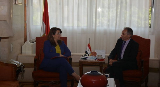 وزيرة التضامن تلتقي سفير إستراليا لدى القاهرة