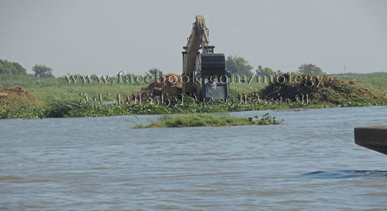 حملة مكبرة لإزالة التعديات على النيل ببحيرة البرلس