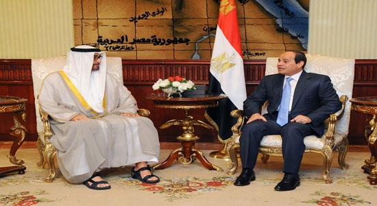 السيسي يستقبل ولي عهد أبو ظبي