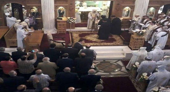 البابا تواضروس يترأس صلاة كنيسة الأنبا موسى الأسود في 