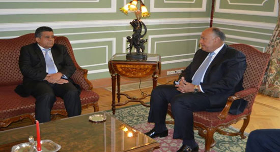 وزير الخارجية يلتقي نظيره الليبى لبحث سبل مواجهة الإرهاب المسلح 
