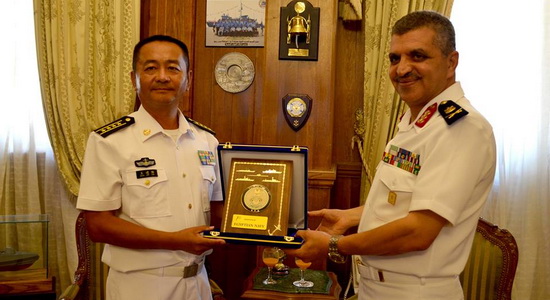  تنفيذ تدريب بحرى مشترك بين البحرية المصرية والصينية