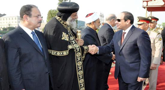 عبد الفتاح السيسى و البابا تواضروس الثاني