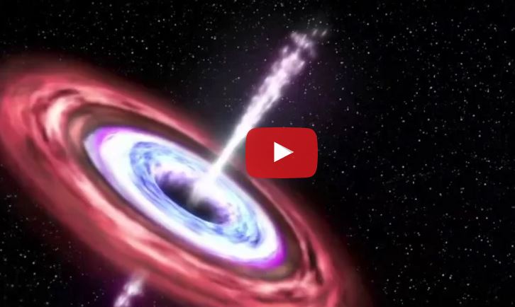 ثقب أسود في الفضاء يمزق نجما ويبتلعه