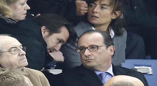 رد فعل الرئيس الفرنسي لحظة إبلاغه بتفجيرات باريس