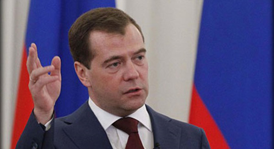 رئيس الحكومة الروسية دميتري مدفيديف