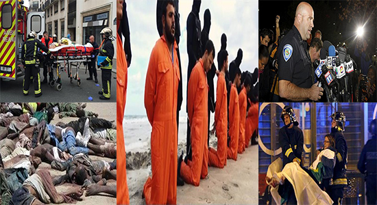  6 حوادث إرهابية بشعة أرعبت العالم في 2015