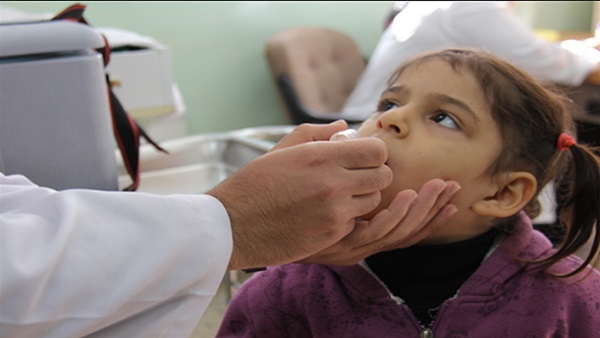  بدء حملة للتطعيم ضد شلل الأطفال 21 الجاري