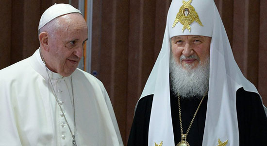 البابا فرانسيس والبطريرك كيريل