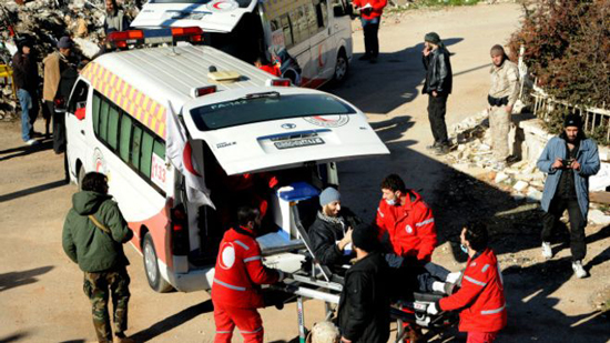 سبق للهلال الأحمر السوري المشاركة في عملية إجلاء جرحى العام الماضي