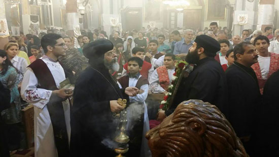 بالصور.. أسقف الزقازيق يترأس احتفالات تذكار دخول المسيح لمصر بتل بسطا