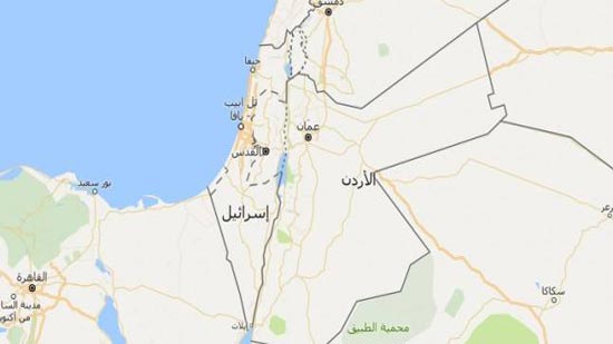 الخريطة بعد حذف فسلطين