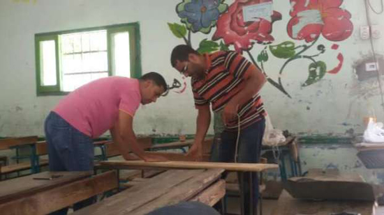انطلاق حملة شبابية لصيانة مدارس الخانكة بالقليبوية