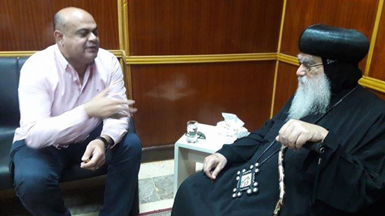 الأنبا باخوميوس يلتقي محافظ مرسى مطروح