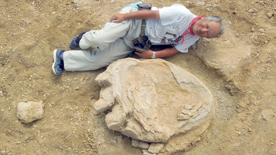 علماء يكتشفون أكبر آثار أقدام للديناصورات في العالم بمنغوليا