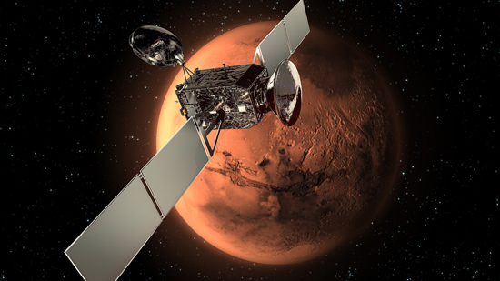 مسبار أوروبي يستعد للبحث في الغلاف الجوي المريخ عقب هبوطه
