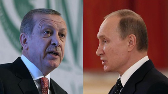 بوتين وأردوغان يبحثان هاتفيا الوضع في حلب