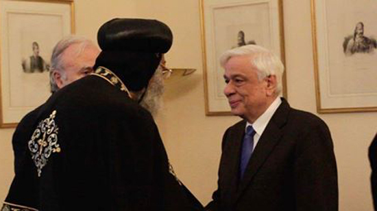 بالصور.. الرئيس اليوناني يستقبل البابا تواضروس