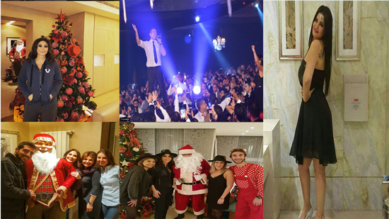  بالصور.. كيف احتفل مشاهير العالم العربي بالكريسماس؟
