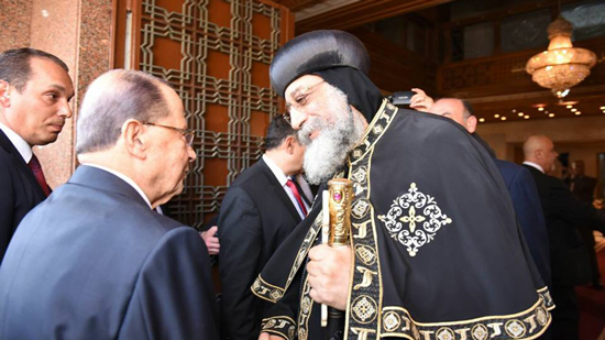  البابا يستقبل الرئيس اللبناني ميشال عون بالكاتدرائية