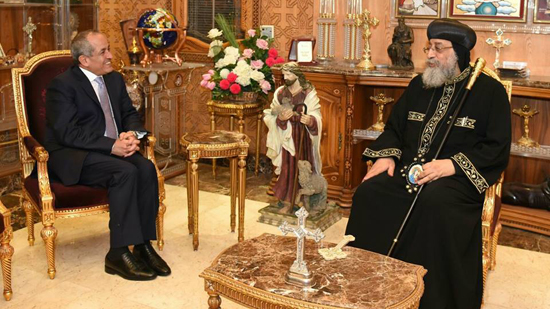 بالصور.. البابا يستقبل سفير الأردن الجديد بالقاهرة