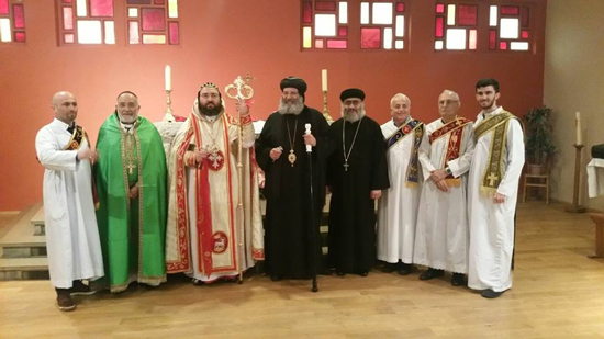 الكنيسة القبطية تشارك في استقبال  مطران السريان الأرثوذكس الجديد بفرنسا