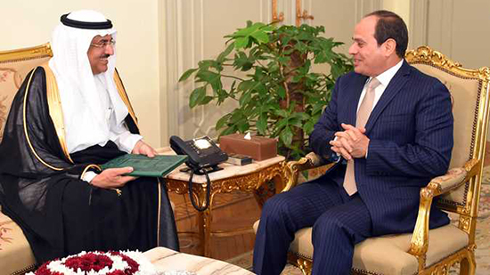 السيسي يتسلم دعوة الملك سلمان لحضور القمة العربية الإسلامية الأمريكية