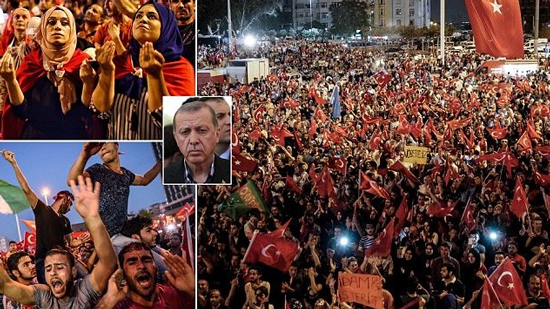 آلاف الأتراك يتظاهرون ضد اردوغان