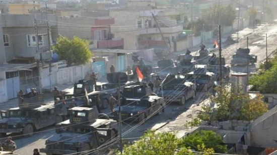 قوات عراقية في أحد أحياء الموصل المحررة