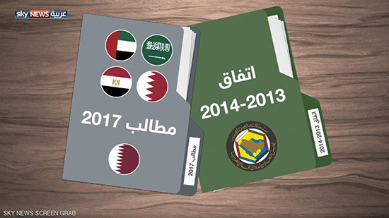 قطر.. بنود متطابقة في اتفاق 2013 وقائمة مطالب 2017