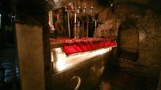  شاهد قبر السيدة العذراء بالجسمانية أسفل جبل الزيتون