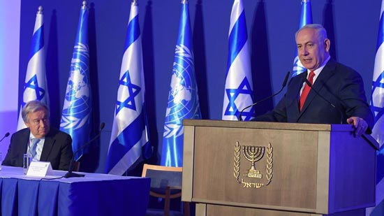 بالصور..لقاء رئيس الوزراء الإسرائيلي مع الأمين العام للأمم المتحدة 