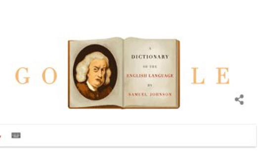 جوجل يحتفل بالذكرى 308 لميلاد الشاعر الإنجليزى صمويل جونسون