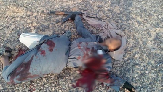 بالصور.. مقتل عنصر إرهابي على يد القوات المسلحة بوسط سيناء