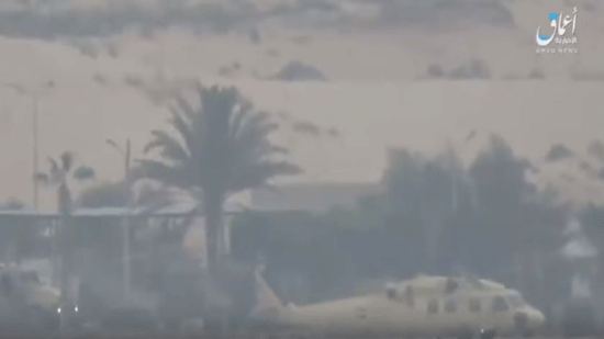 لحظة استهداف مطار العريش أثناء زيارة وزيري الدفاع والداخلية