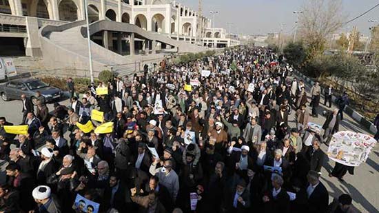 مظاهرات احتجاجية ضد الحكومة في إيران