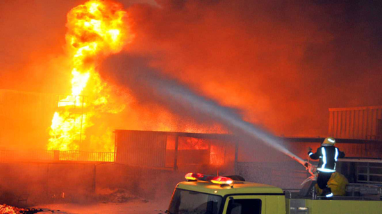إخماد حريق باستراحة كنيسة بإحدى قرى ديرمواس