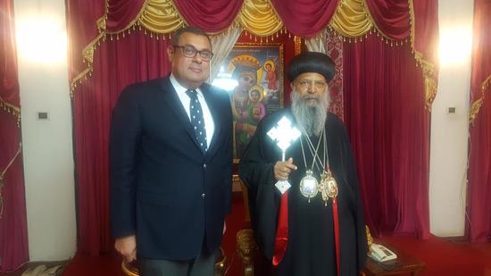 السفير المصري في أديس أبابا يلتقي بطريرك الكنيسة الأرثوذكسية الإثيوبية