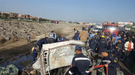 أحد أقارب عمال الأتوبيس المشتعل بالإسكندرية يعلن ارتفاع عدد القتلى لـ9 حالات