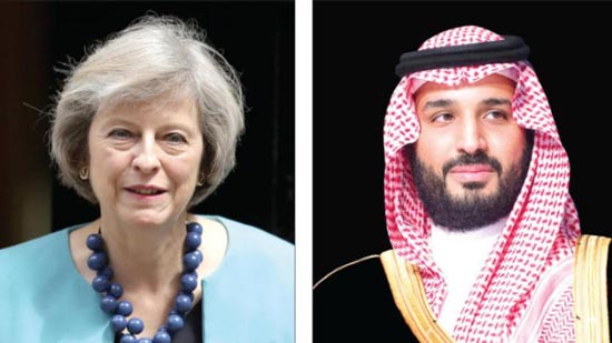  أول زيارة لولي العهد السعودي لبريطانيا وتيريزا ماي تعلق