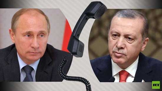 بوتين وأردوغان يبحثان هاتفيا الوضع في الغوطة الشرقية